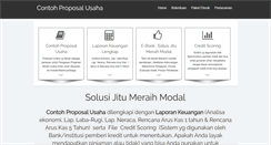 Desktop Screenshot of contohproposalusaha.com