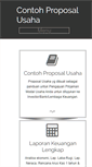 Mobile Screenshot of contohproposalusaha.com