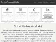 Tablet Screenshot of contohproposalusaha.com